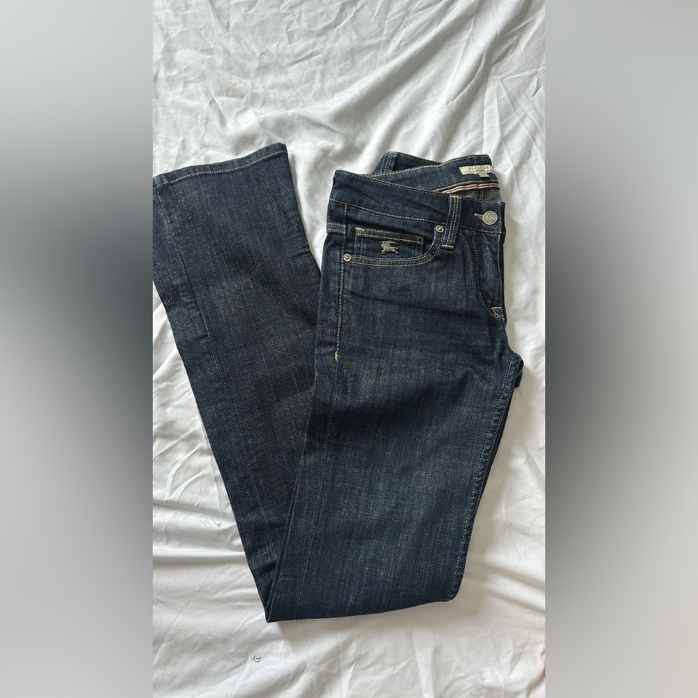 burberry bootcut dark denim jeans 
really pretty 
size 6